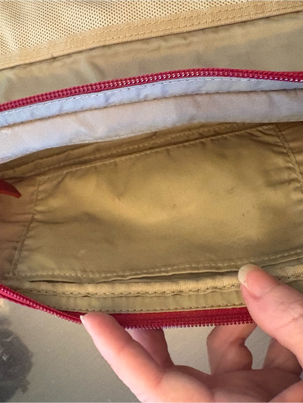 TUMI Red Travel Organizer Pouch - Picture 8 of 11